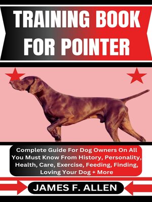 cover image of TRAINING BOOK FOR POINTER
